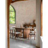 Gallery Direct Dempsey Marble Dining Table Brown Mix
