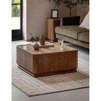 Gallery Direct Demspey Marble Top Coffee Table Brown Mix