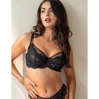 Pour Moi Etoile Wired Lace Bra C-J Black