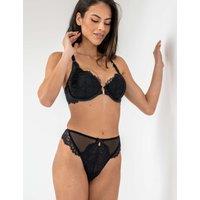 Pour Moi Etoile Mesh & Lace Thong Black