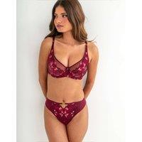 Pour Moi Rhea Luxe Embroidered Full Cup Bra Red Mix