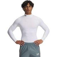Under Armour Mock Neck ColdGear Quick Dry Training Top White