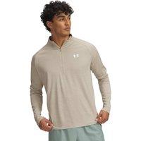 Under Armour Textured Technical Half Zip Quick Dry Top Beige