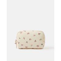 ACCESSORIZE Floral Print Makeup Bag Cream