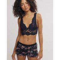 Intimately FP by Free People Petal Party Non Wired Bralette Black