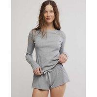 Intimately FP by Free People Made You Blush Rib Lounge Top Grey