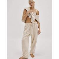 Intimately FP by Free People Cotton Rich Drawstring Joggers Light Cream
