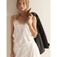 Intimately FP by Free People Cotton Rich Lace Cami Top White