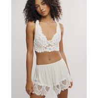 Intimately FP by Free People Petal Party Non Wired Bralette White