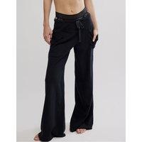 Intimately FP by Free People Staycation Cotton Rich Lounge Pants Black