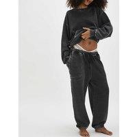 Intimately FP by Free People Cotton Rich Drawstring Joggers Black