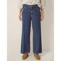 Monsoon High Waisted Wide Leg Jeans Blue