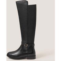 Monsoon Leather Knee High Boots Black