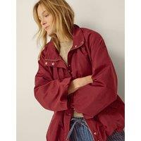 Monsoon Funnel Neck Rain Jacket Red