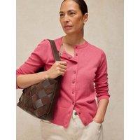 White Stuff Pure Cotton Cardigan Pink
