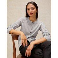 White Stuff Pure Cotton Cardigan Grey