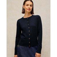 White Stuff Pure Cotton Cardigan Navy