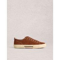 White Stuff Suede Lace Up Trainers Tan