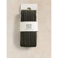 White Stuff Cotton Rich Textured Tights Green
