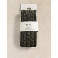 White Stuff Cotton Rich Textured Tights Green