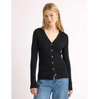 Albaray Ribbed V-Neck Cardigan Black