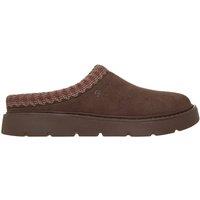 Skechers Keepsakes Cozy Mule Slip On Flat Slippers Chocolate