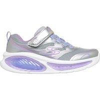 Skechers Kids' Cosmic Glow 2.0 Riptape Trainers (9 Small - 2 Large) Silver