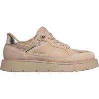 Skechers Keepsakes Cozy Leather Slip On Trainers Beige