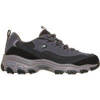 Skechers Leather Lace Up Trainers Black