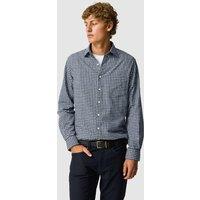 Rodd & Gunn Slim Fit Cotton Linen Blend Oxford Shirt Blue Mix