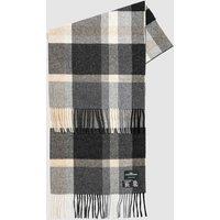 Rodd & Gunn Pure Wool Checked Scarf Grey Mix