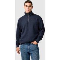 Rodd & Gunn Newfield Cotton Rich Quarter Zip Sweatshirt Navy