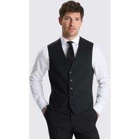 MOSS Tailored Fit Wool Rich Performance Waistcoat Black