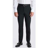 MOSS Tailored Fit Wool Blend Performance Suit Trousers Black