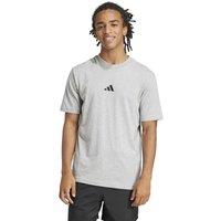 adidas Essentials Small Logo Crew Neck T-Shirt Light Grey
