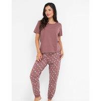 Pour Moi Pure Cotton Printed Pyjama Set Cream Mix