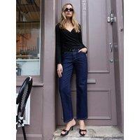 BAUKJEN Mid Rise Straight Leg Jeans Blue