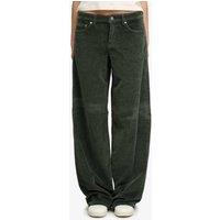 Superdry & Co Pure Cotton Cord Textured Wide Leg Trousers Green