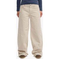 Superdry & Co Cotton Rich Cord Textured Wide Leg Trousers Cream