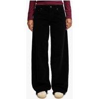 Superdry & Co Cotton Rich Cord Textured Wide Leg Trousers Black