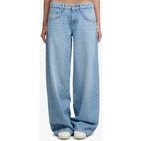 Superdry & Co Mid Rise Wide Leg Jeans Light Blue