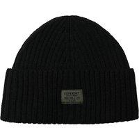 Superdry & Co Wool Blend Ribbed Beanie Hat Black