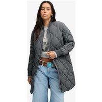 Superdry & Co Quilted Longline Jacket Dark Blue