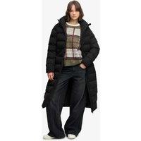 Superdry & Co Hooded Longline Puffer Jacket Black