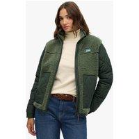 Superdry & Co Fleece Quilted Jacket Green