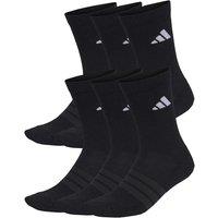 adidas Cushioned Crew Socks 6 Pair Pack Black