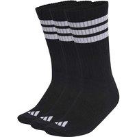 adidas 3-Stripes Cushioned Crew Socks Black