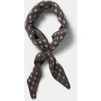 M&S Cream Check Thick Toggle Scarf Cream