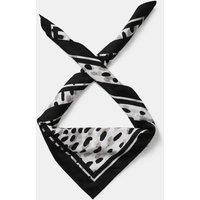M&S Textured Satin Dalmation Scarf Black Mix