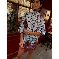 Never Fully Dressed Round Neck Animal Print Jumper Blue Mix